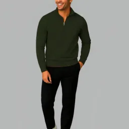 Mack Jonney Green Fleece Regular Fit Sweatshirt-picture-20