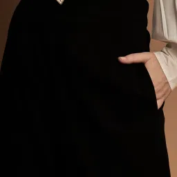 KASSUALLY Black Solid Formal Trousers image 4