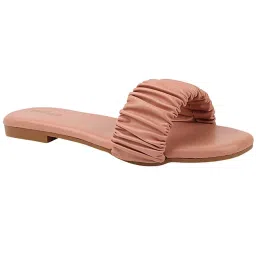 Shoetopia Kids Peach Casual Slides image 4