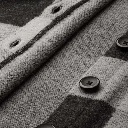 Apsley Grey & Black Chequered Coat image 4