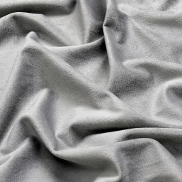 STITCHNEST Grey Velvet Door Curtain With Tieback & Eyelets - 7 Ft image 4