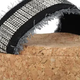 Inc.5 Women's Black Ankle Strap Wedges image 4