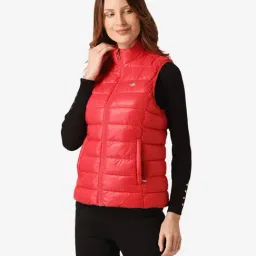 Mode by Red Tape Red Sleeveless Jacket image 3