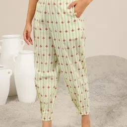 Libas Off White Cotton Floral Kurta and Pant image 4