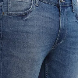 Lee Bruce Blue Skinny Fit Lightly Washed Jeans image 4