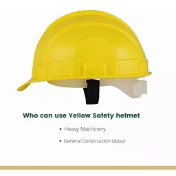 Rahul Professionals High Visibility Polyethylene and Plastic Yellow & Green Safety Helmet & Vest Belt Jacket Combo Free Size (Pack of 4) image 4