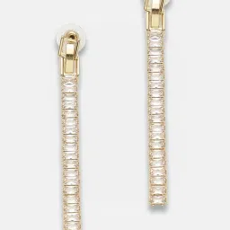 Sohi Gold Plated Party Designer Stone Dangler Earrings image 4