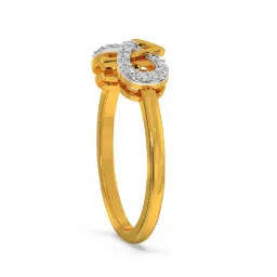 Kisna Diamond & Gold Jewellery Infinite Love 18k (750) Diamond & Gold Ring For Women image 4
