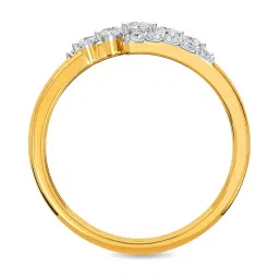 Kisna Diamond & Gold Jewellery Rimsha 18k (750) Diamond & Gold Ring For Women image 4