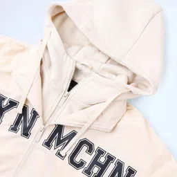 Flying Machine Men Hooded Typography Printed Casual Bomber Jacket image 3