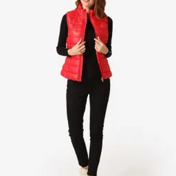 Mode by Red Tape Red Sleeveless Jacket image 4