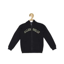 Allen Solly Junior Black Embellished Full Sleeves Sweatshirt-picture-9