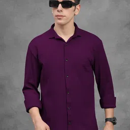 Nat Jastica Striped Textured Spread Collar Modern Regular Fit Casual Shirt-picture-36