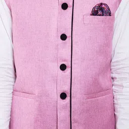 Wintage Pink Nehru Jacket image 3