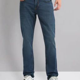 AD by Arvind Blue Slim Fit Lightly Washed Jeans-picture-28