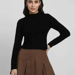 Forever 21 Black Striped Sweater-image-0