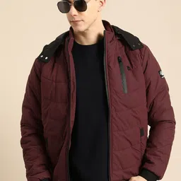 Being Human Detachable Hood Padded Jacket-picture-27