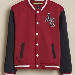 Allen Solly Boys Red Cotton Regular Fit Embroidered Sweatshirt-picture-20