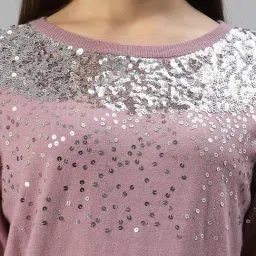 Mafadeny Mauve Regular Fit Pullover image 5