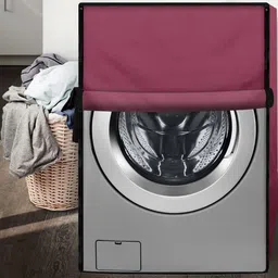 The Furnishing Tree Washing Machine Cover Maroon Compatible for LG 7 Kg Front Loading FH296HDL24 image 2