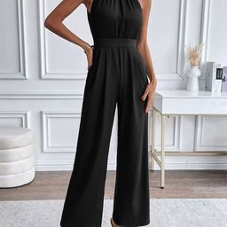 Outzidr Halter Neck Basic Jumpsuit-picture-42