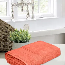 Home Fresh Red 1 Cotton 500 GSM Bath Towel-picture-10