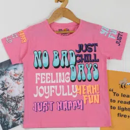 NINS MODA Kids Pink Graphic Print Top-image-24