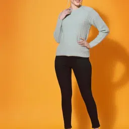 Mafadeny Green Regular Fit Sweater image 5