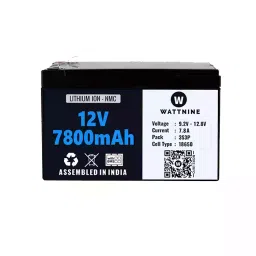 WATTNINE QC1318 7800 mAh 9.2 - 12.8 V Lithium (NMC) Battery Black-picture-30