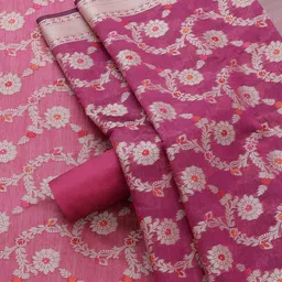 Soch Chanderi Unstitched Dress Material image 5
