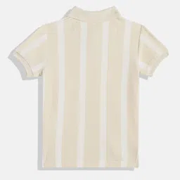 U.S. Polo Assn. Kids Boys Striped Polo Collar Pure Cotton T-shirt image 2