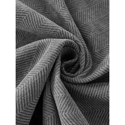 HOUSE OF QUIRK Grey Chenille 2Pcs Armrest & 1Pc Sofa Cover Set image 3