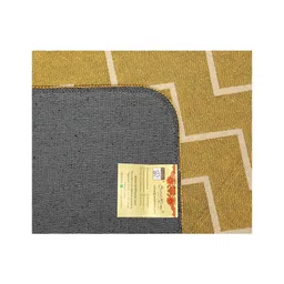Saral Home Cotton Multi Purpose Jacquard Bedside Runner - Yellow image 4