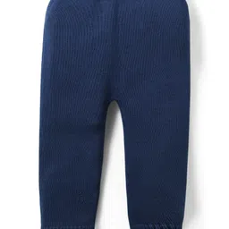 Babyhug Organic Cotton Knit Full Sleeves Sweater Sets with Cap & Panda Design - Red & Navy Blue image 5