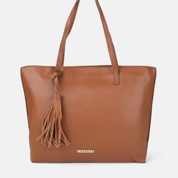 Caprese Brown Solid VINCI Shoulder Bag-picture-17