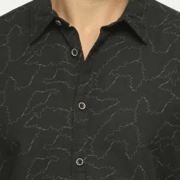 Pepe Jeans Black Regular Fit Printed Shirt image 4