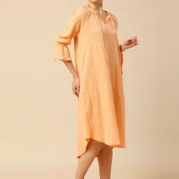 Chemistry Orange Cotton Solid Night Dress image 4