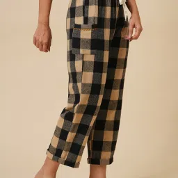 Chemistry Black Cotton Checks Pyjama image 4