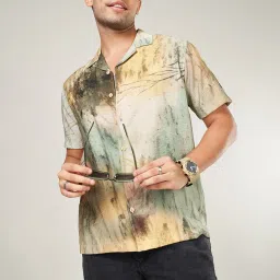 People By Pantaloons Multi Slim Fit Printed Shirt image 4
