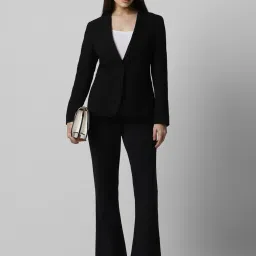 Van Heusen Black Regular Fit Formal Blazer image 4