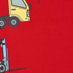 Fame Forever by Lifestyle Kids Red Cotton Printed Tee image 4