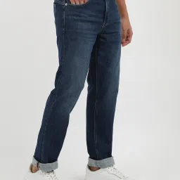 Calvin Klein Blue Cotton Regular Fit Jeans image 4