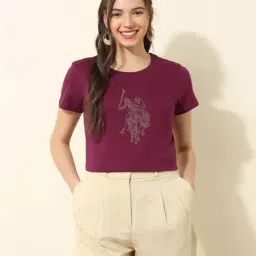 U.S. Polo Assn. Purple Printed Top-picture-41