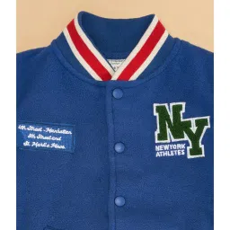 Pantaloons Junior Navy Solid Full Sleeves Jacket image 4