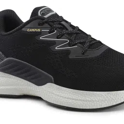 Campus Men's NitroBoost Black Running Shoes image 4