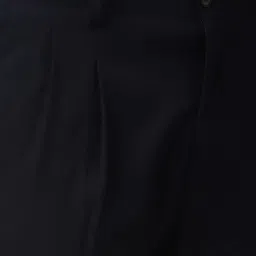 Louis Philippe Midnight Navy Regular Fit Trousers image 4