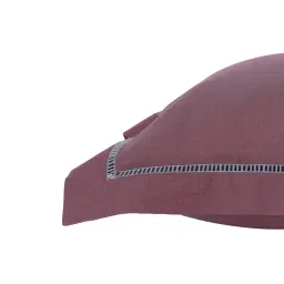 Maspar Solid Red 300 Cotton Standard Pillow Case Set image 4