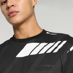 Puma AMG Statement Motorsport Black Cotton Relaxed Fit Printed Sports T-Shirt image 4