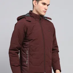 Monte Carlo Wine Regular Fit Quilted Hooded Jacket image 4