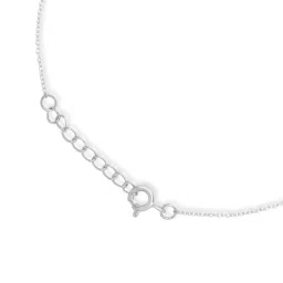 Zavya 925 Sterling Silver Subtle Black Beads Rhodium Plated Adjustable Link Chain Anklet image 4
